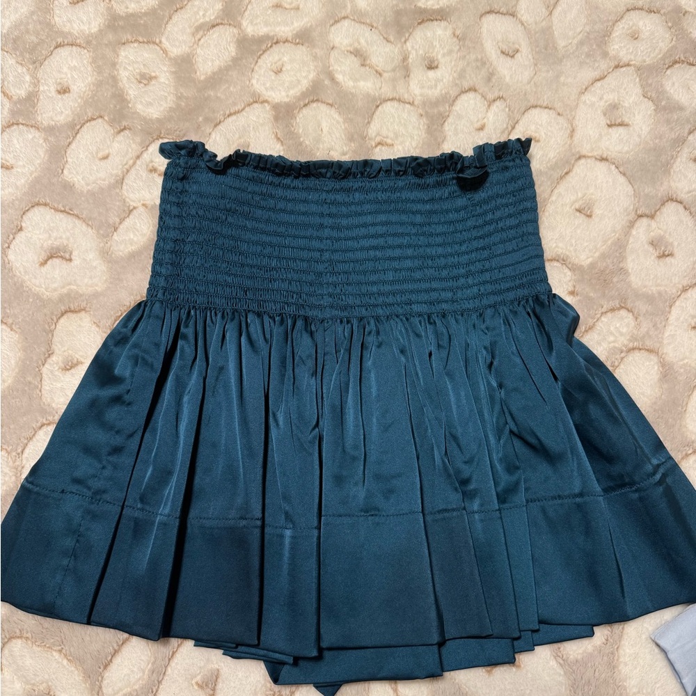 NATURAL LIFE Dark Teal Mini Skirt